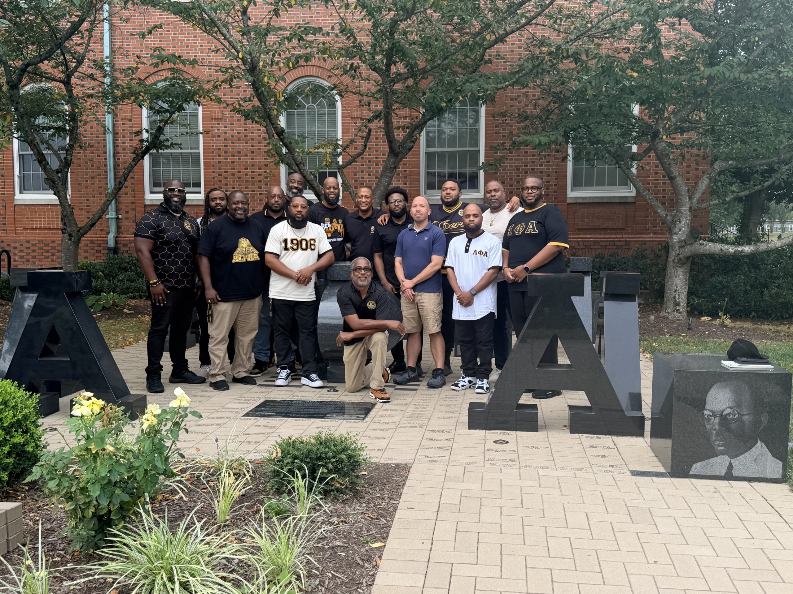 Brothers at the Alpha plot at VSU